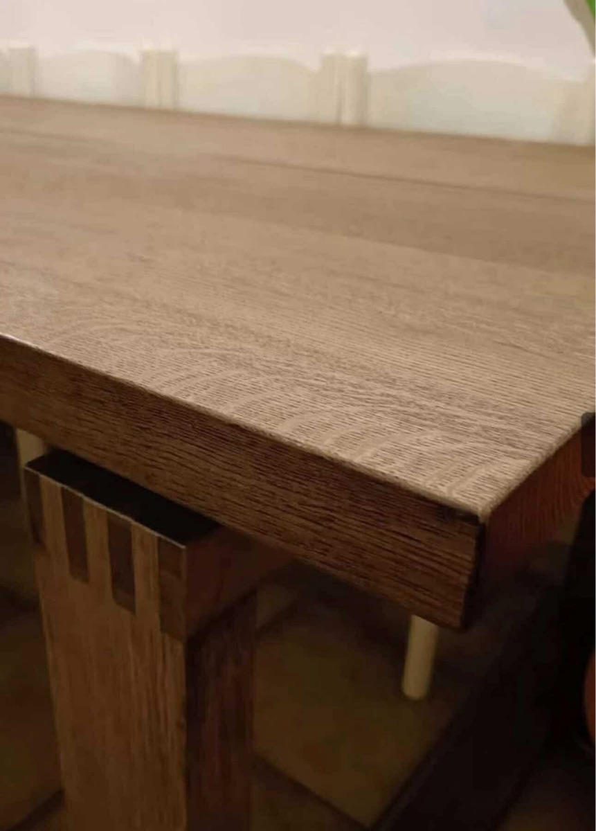 Wood Table Oak Veneer IKEA - Image 4