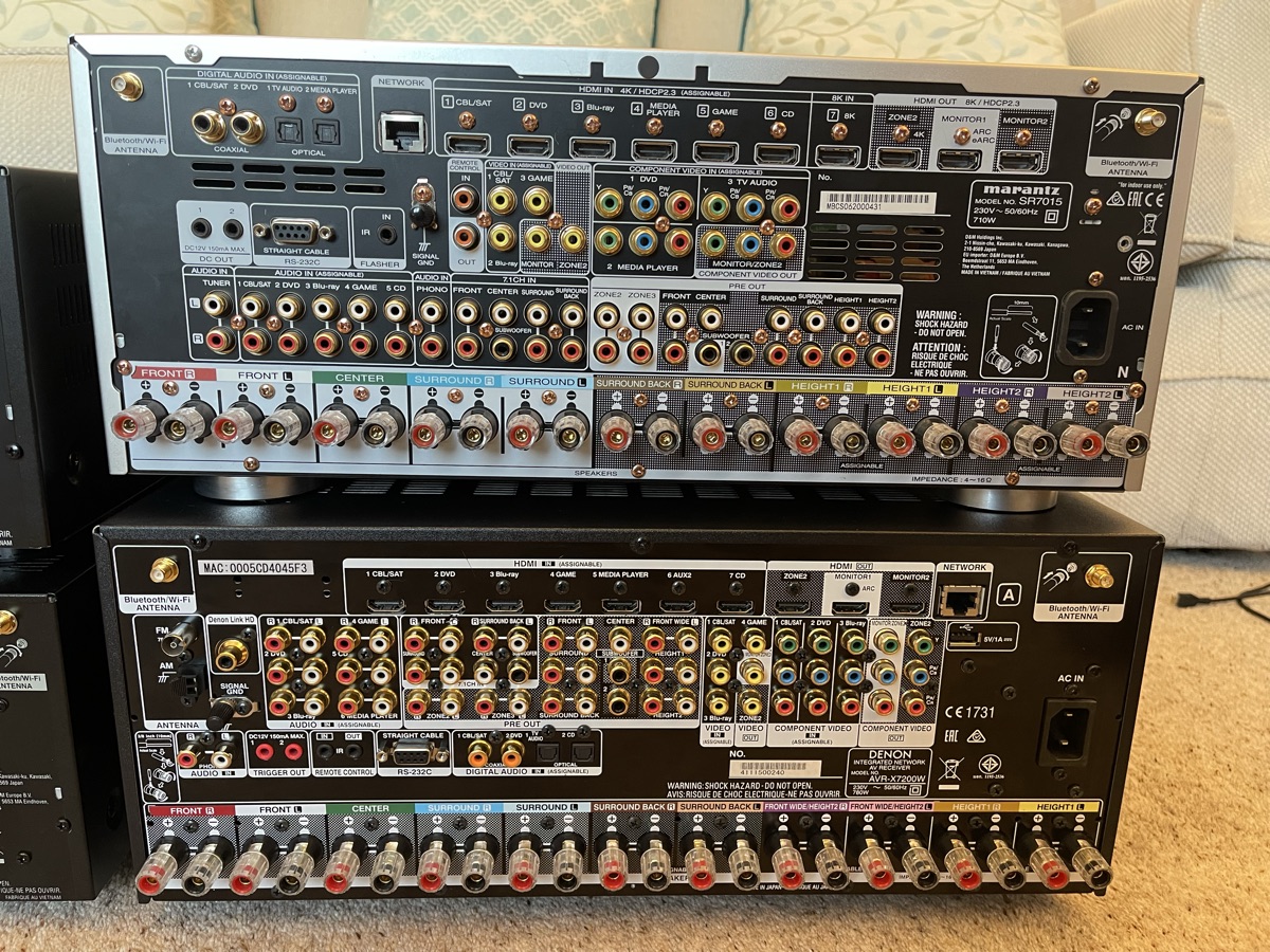 Denon 2500, 2600 and 7200 & Marantz SR7015  AV Receiver/ Amplifier - Image 5