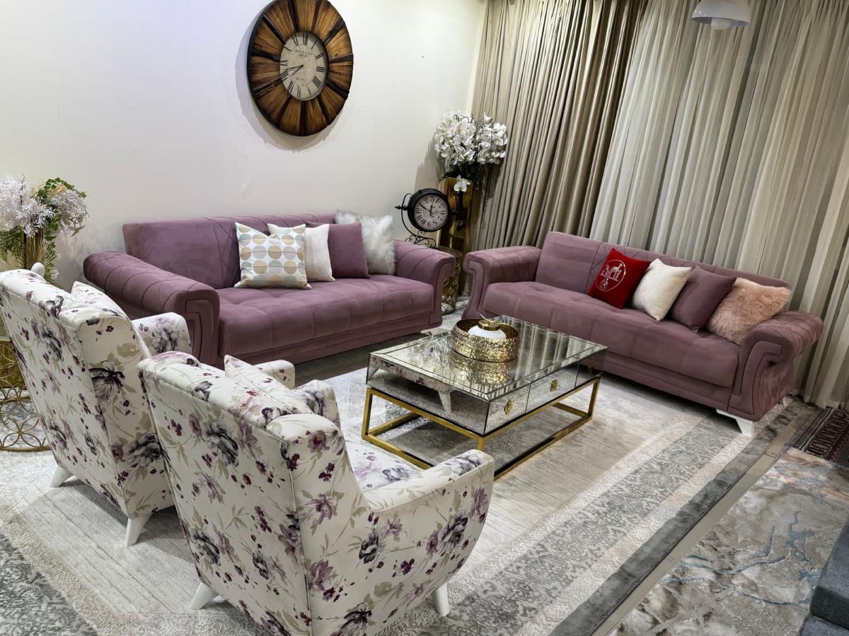 Brended sofa set for sell good condtion 3+3+1+1call or what's what's app-  71532454 - Image 5