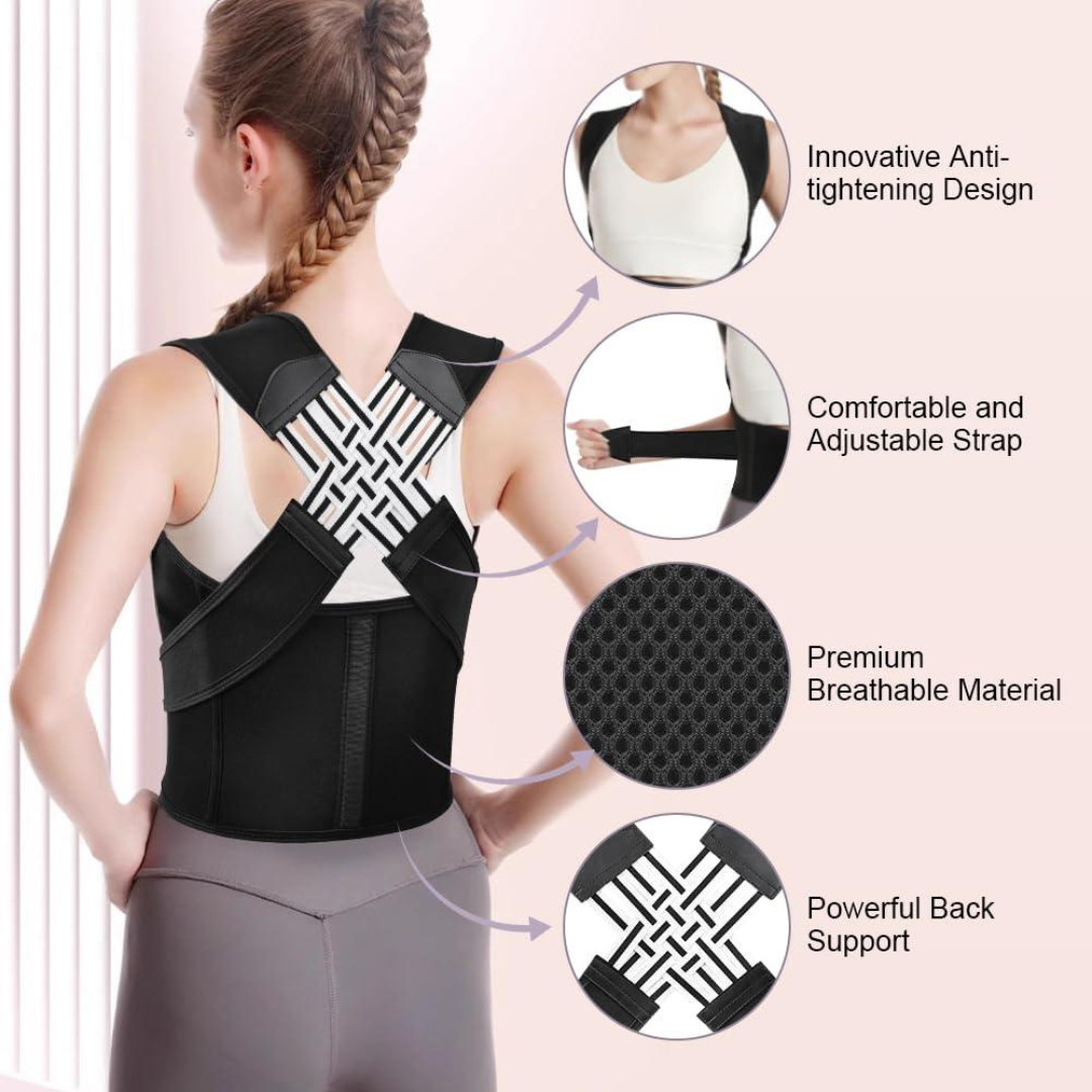 Posture Corrector Belt for Women—Full Back Support Brace for Pain Relief & Improved Hunchback - Image 7