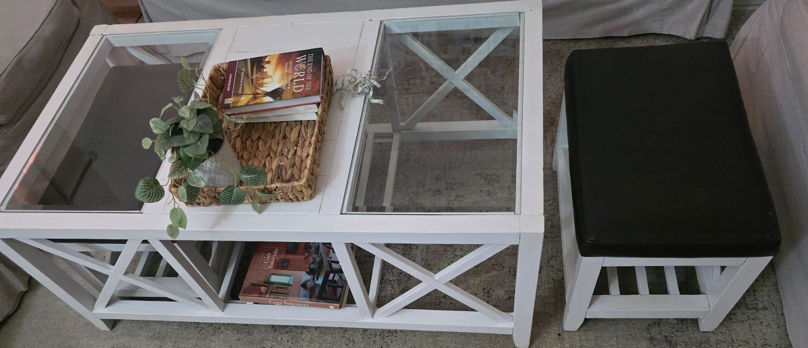 Coffee table + 2 Side table + 2 Ottoman - Image 2