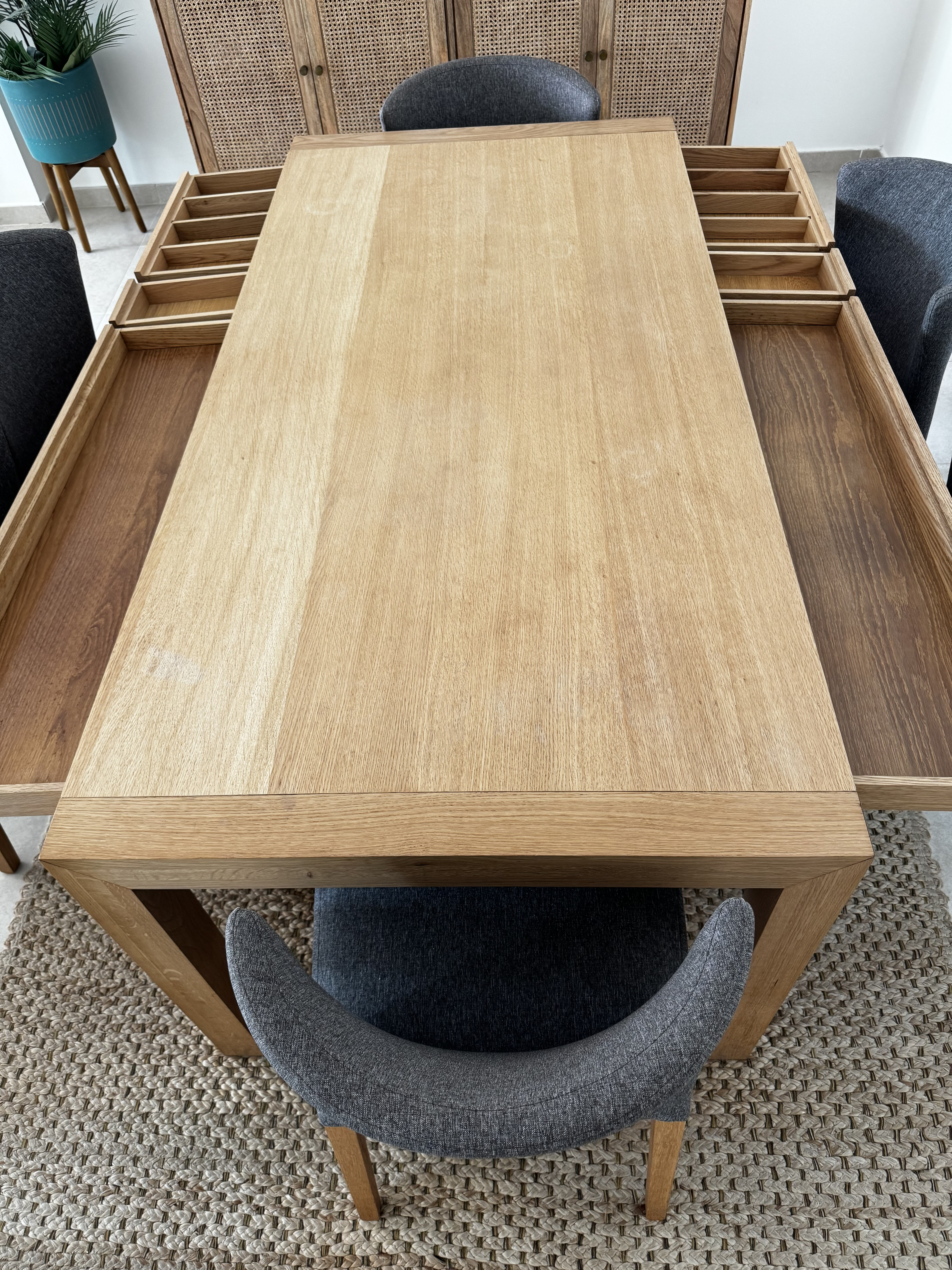 Habitat dining table & 6 dining chairs - Image 3