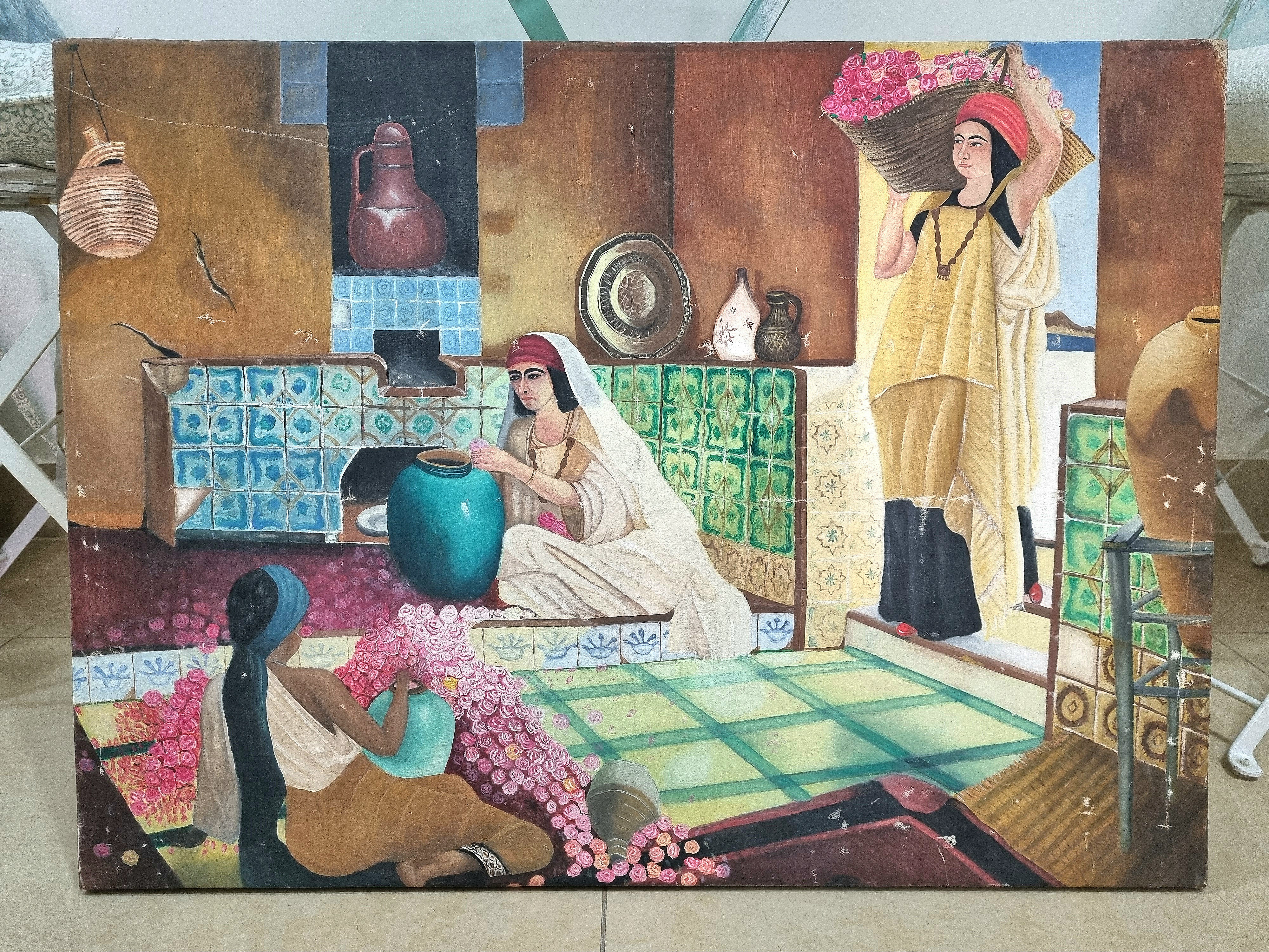 Rose Water | Painting on Canvas Large - Image 4