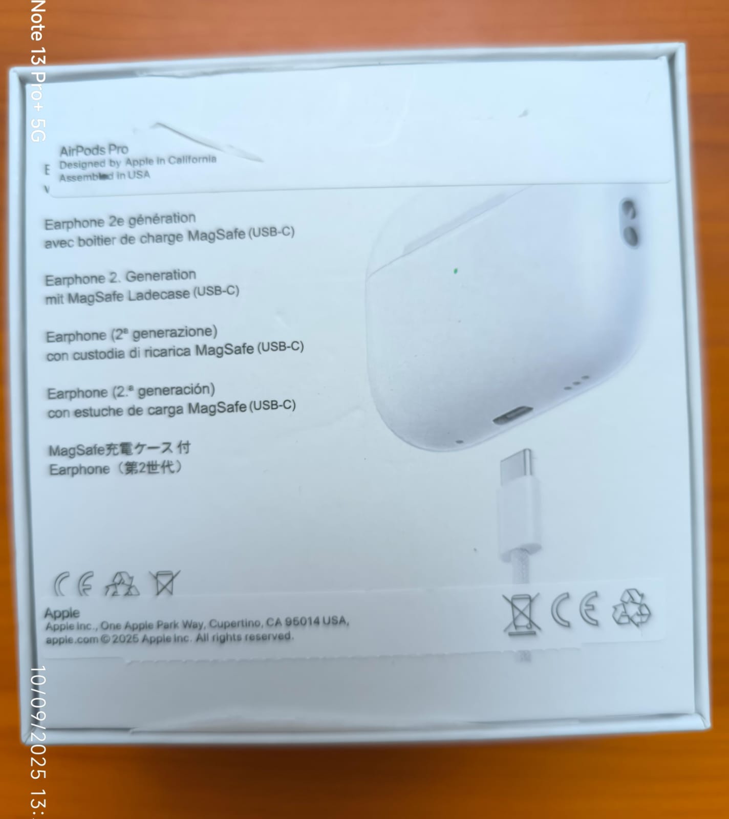 Airpods pro Gen 2 Type-c port High Quality Copy with Logo - Image 3