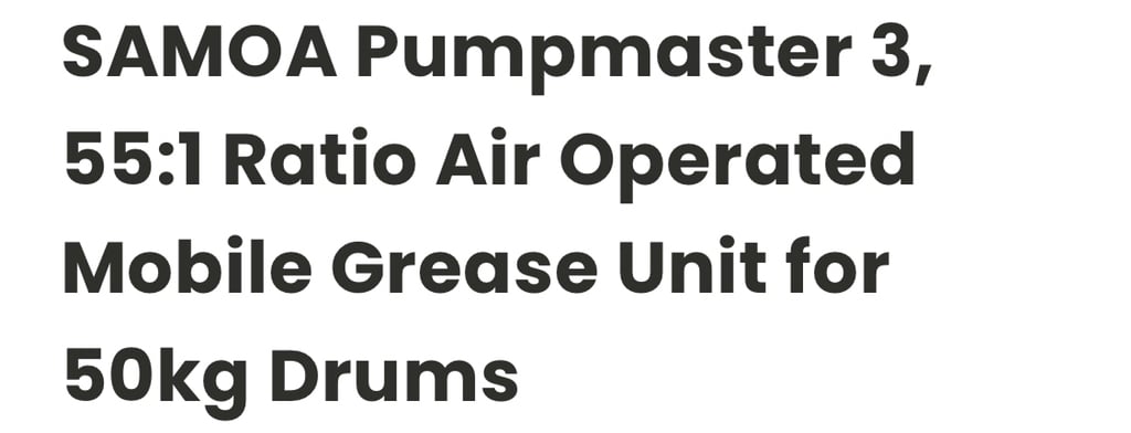 Grease Pump - Pneumatic - Image 2