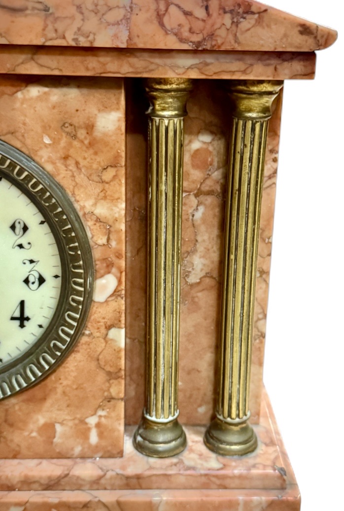 antique marble clock - Image 4