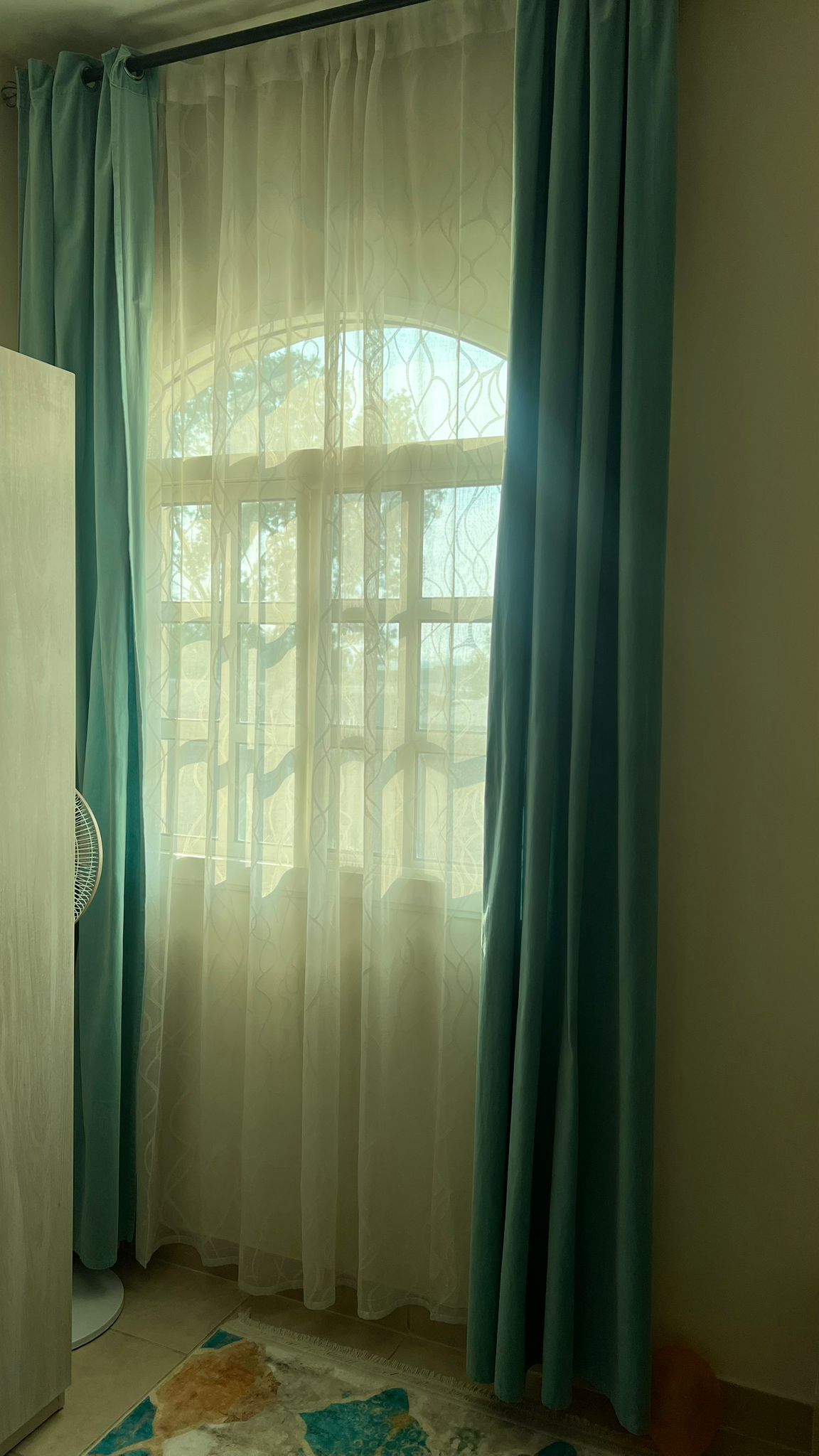 2 sets Turquoise color Curtain - Image 5