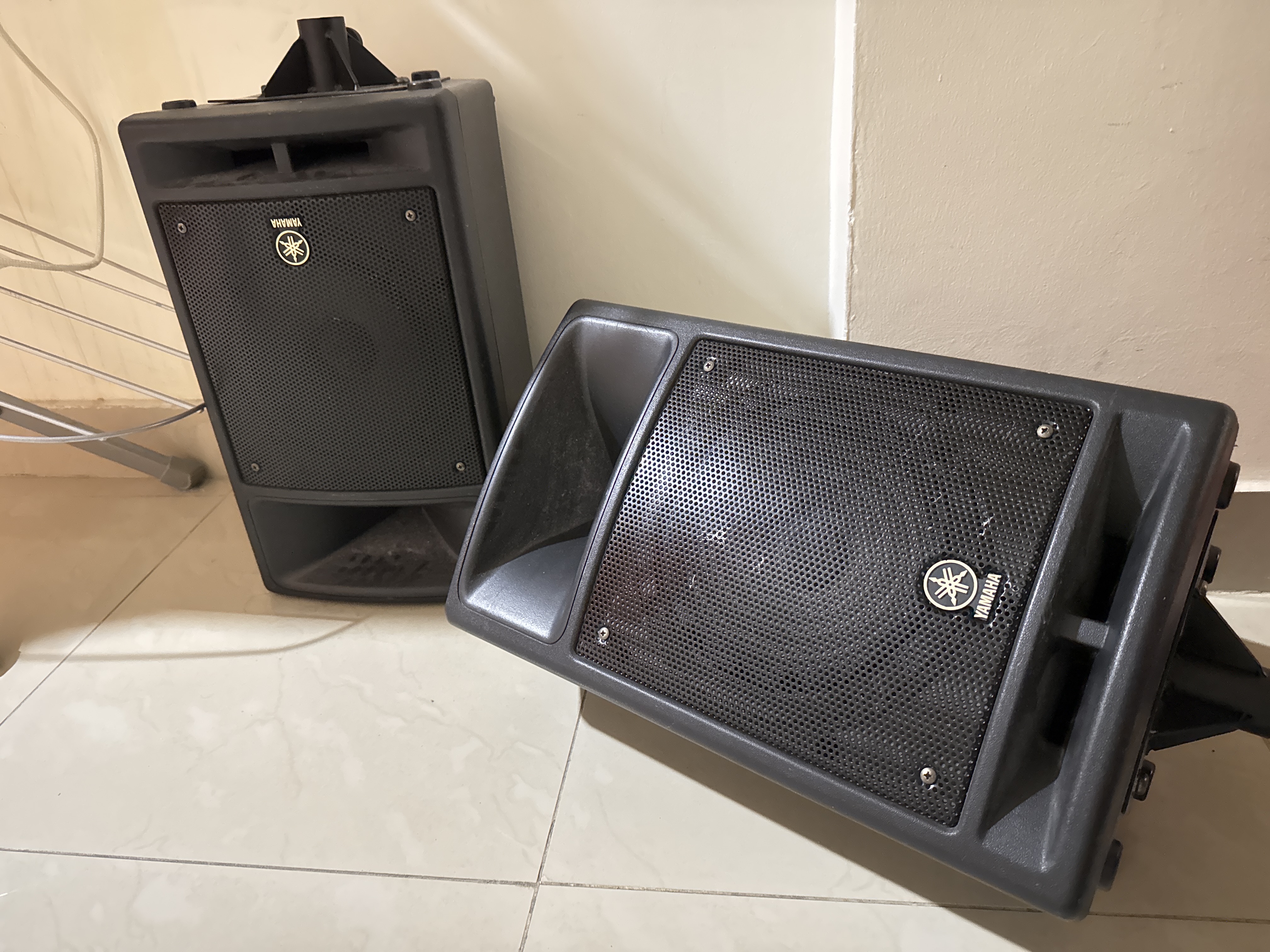 Yamaha PA Speakers with Mixer - Image 3