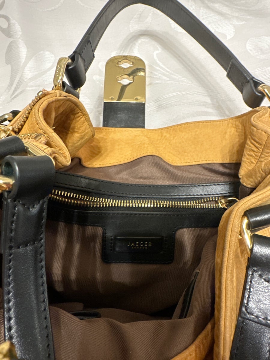 Jaeger UK brand Hobo Bag Natural Leather - Image 4