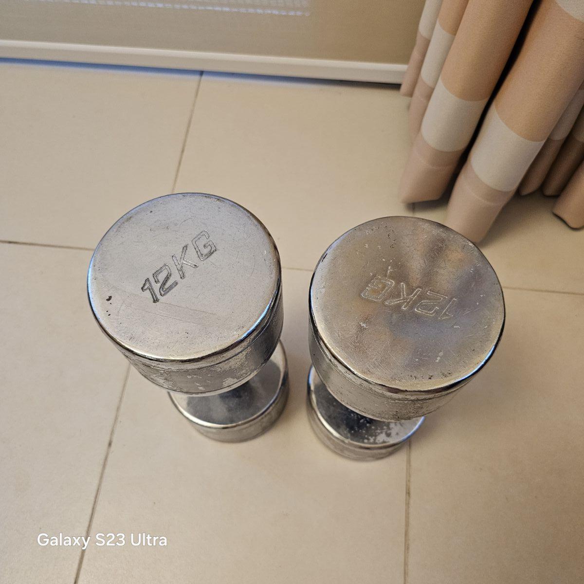 12 kgs dumbbells (1 pair) - Image 1