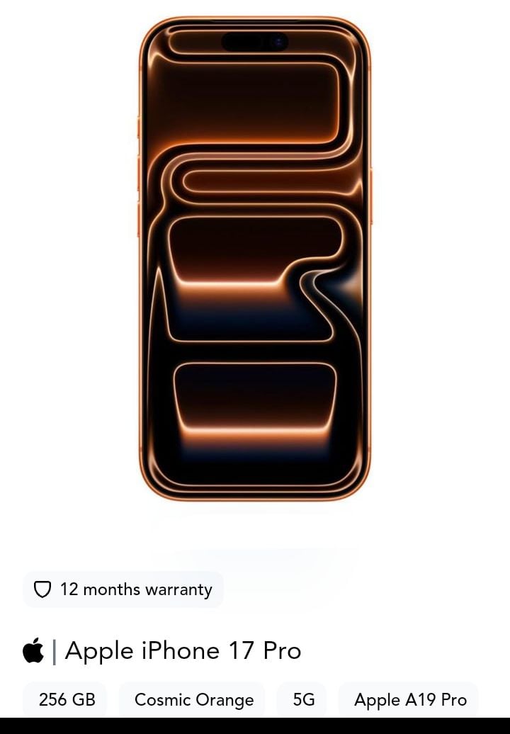 Iphone 17 pro max 256/gb cosmic orange Qr.5300 - Image 4