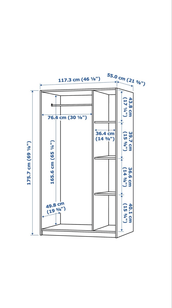 IKEA WARDROBE WITH 3 DOOR AND 2 DOOR - Image 3