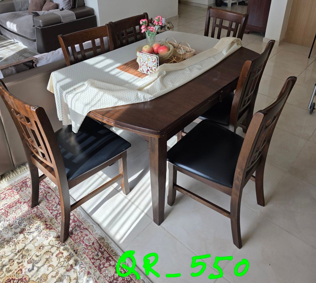 Dinning table - 6 seater, - Image 1