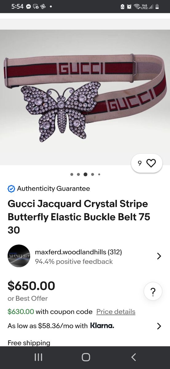 Gucci elastic buckle belt for women - Image 1