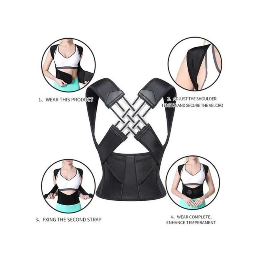 Posture Corrector Belt for Women—Full Back Support Brace for Pain Relief & Improved Hunchback - Image 4