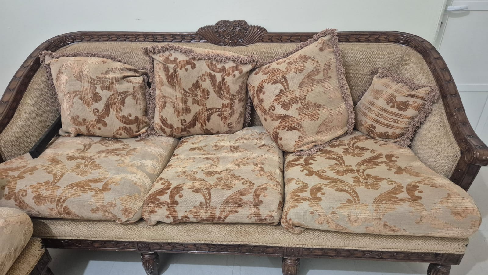 Wooden Sofa Set for Sale - Image 6