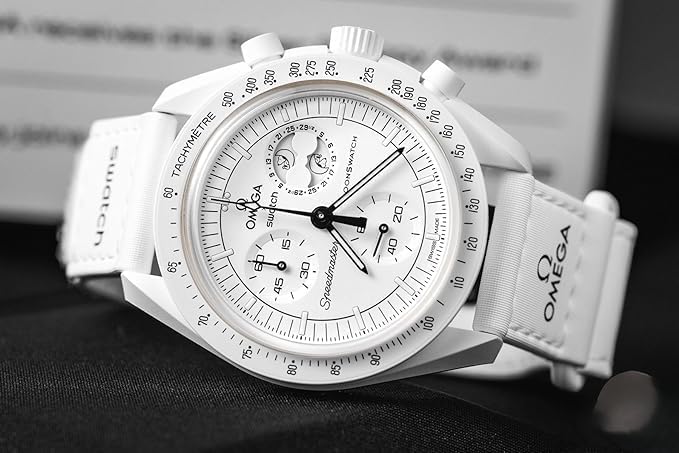 Brand New Unused "Omega MoonSwatch Snoopy" White Color - Image 2
