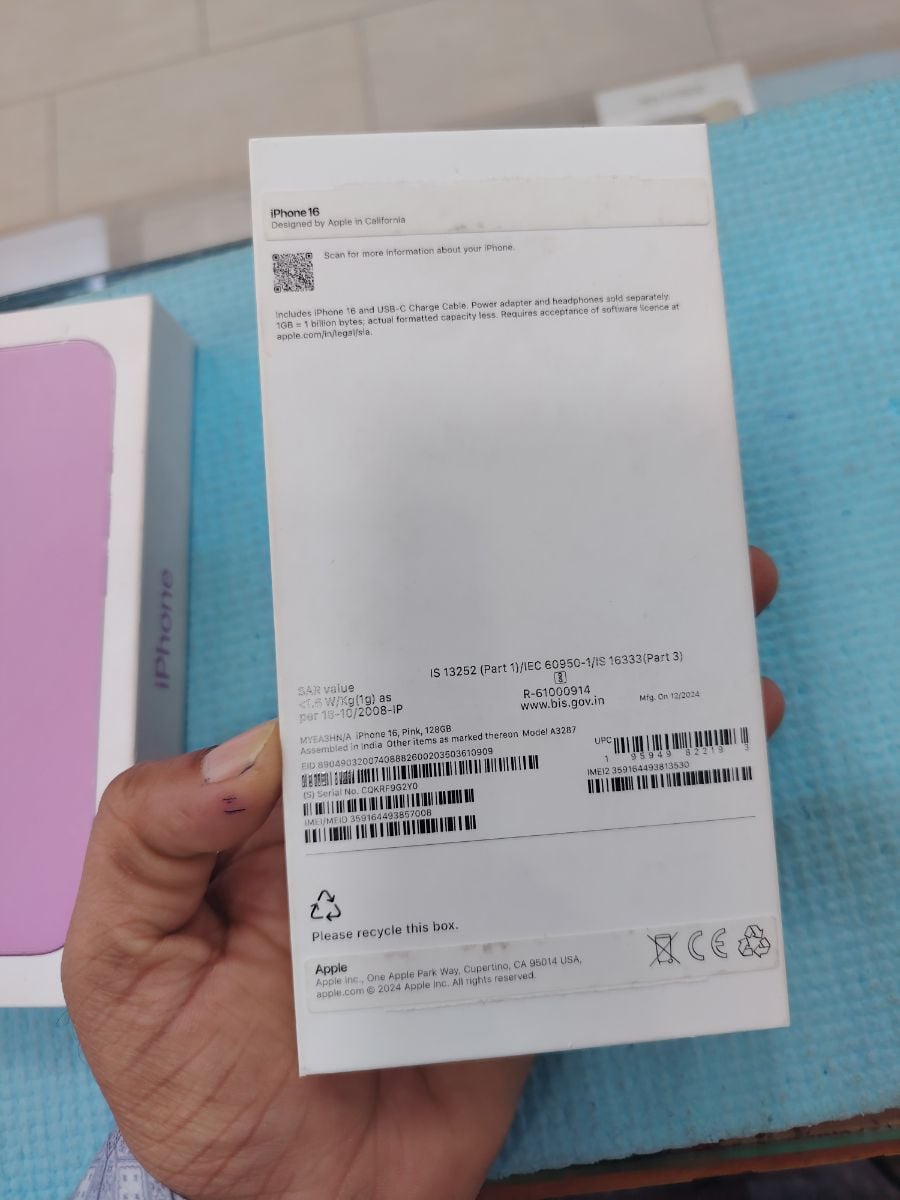 I phone 16 128gb pink color - Image 2