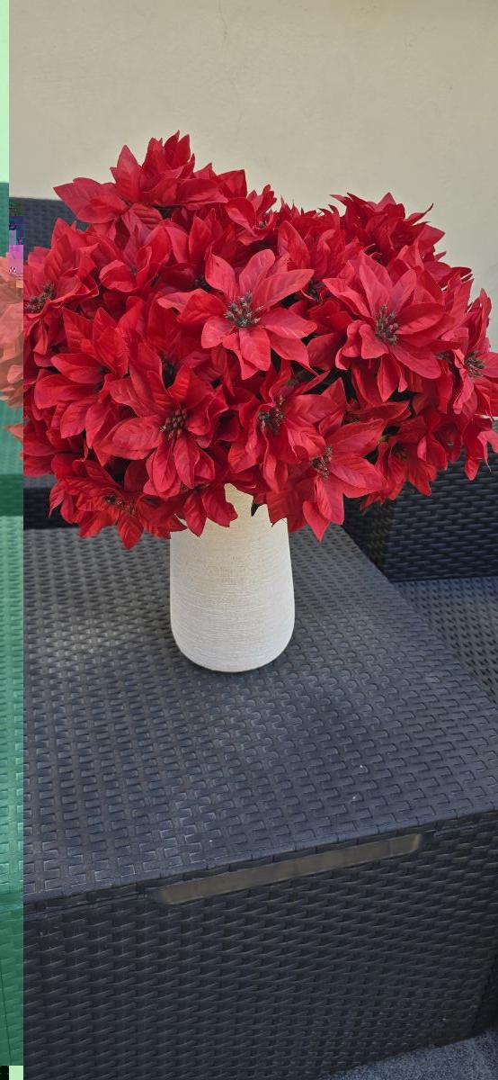 Christmas artificial flower Poinsettia - Image 3