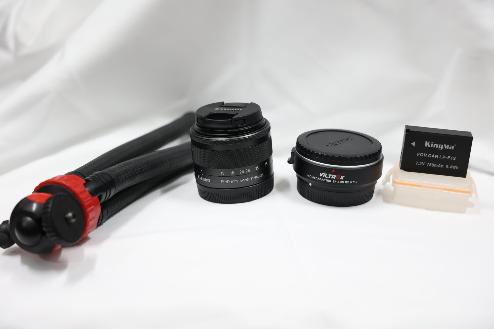 viltrox mount adapter ef-eos m2 0.71x+Canon EF-M 15-45mm f/3.5-6.3 IS STM Lens  all like new - Image 3