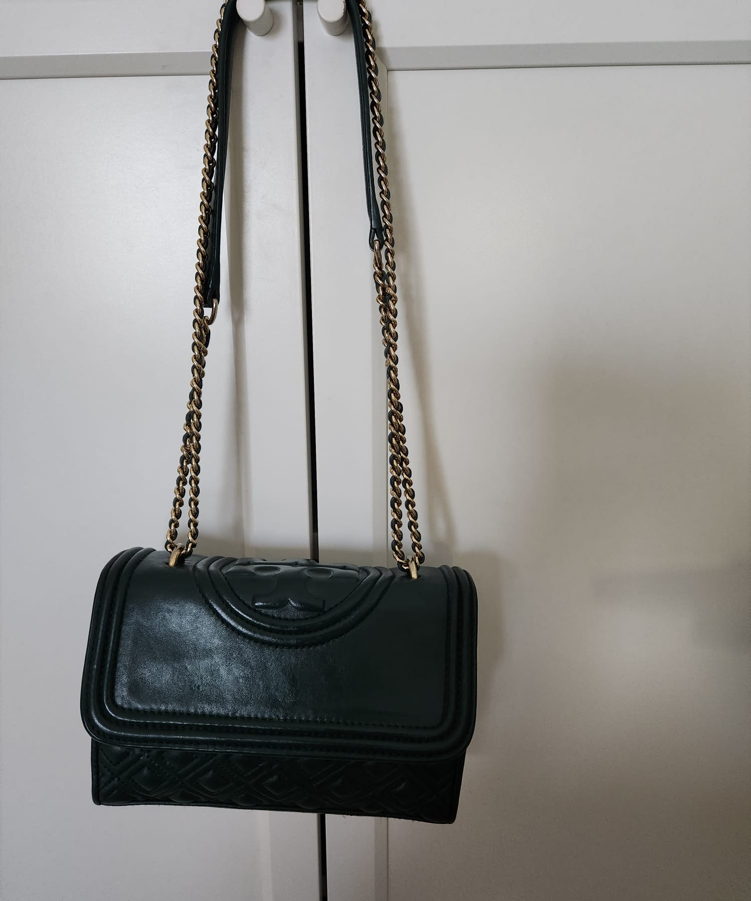 Tory Burch fleming Green Bag (used) - Image 4