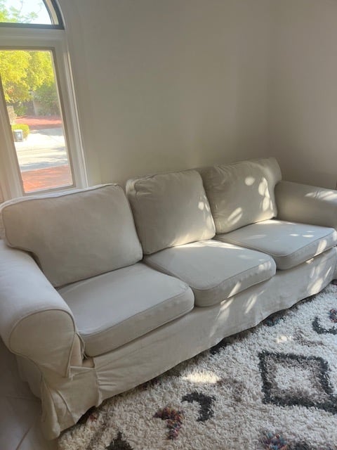 3 seater Ektorp IKEA sofa - Image 2