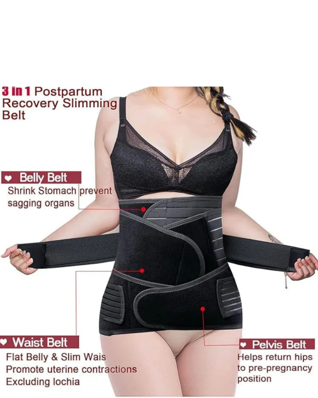 Postpartum Belly Band – C-Section Recovery & Abdominal Support Belt - Image 2