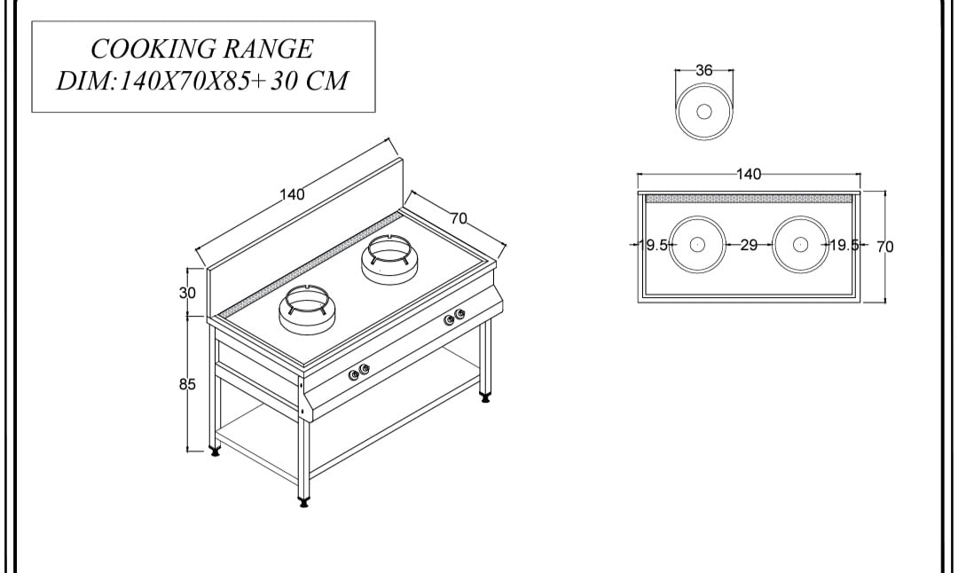 Chinese cooking range فرن مطبخ صيني - Image 3