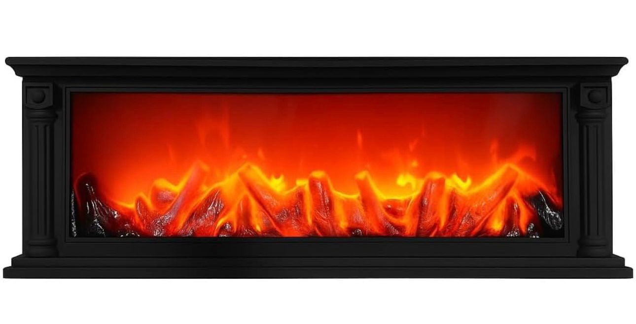 Premium electric Fireplace with Realistic Flame - Image 1