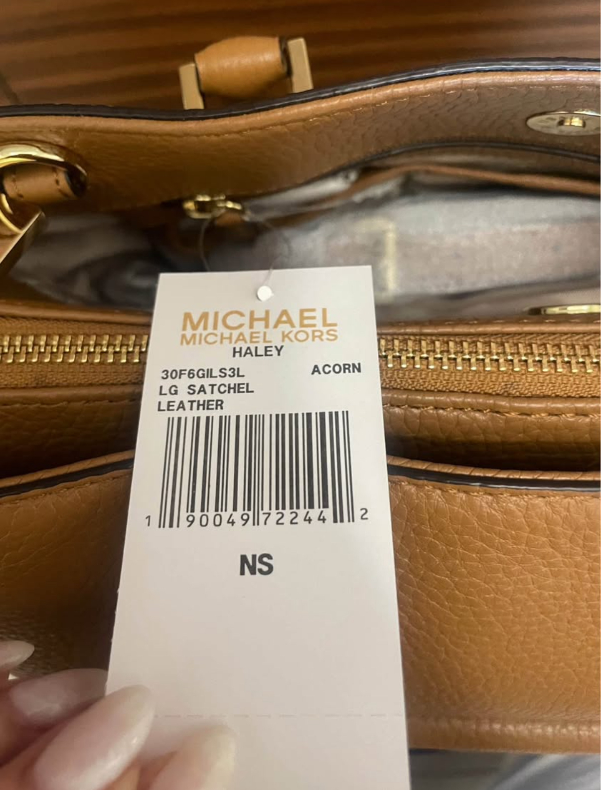 Michael Kors Haley Large Leather Satchel - Image 4