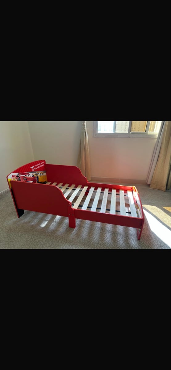 Kids Red Car Bed – Disney Cars Theme – Very Clean” - Image 2