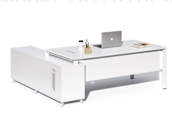 Manager Office Desk with Side Desk - Image 1