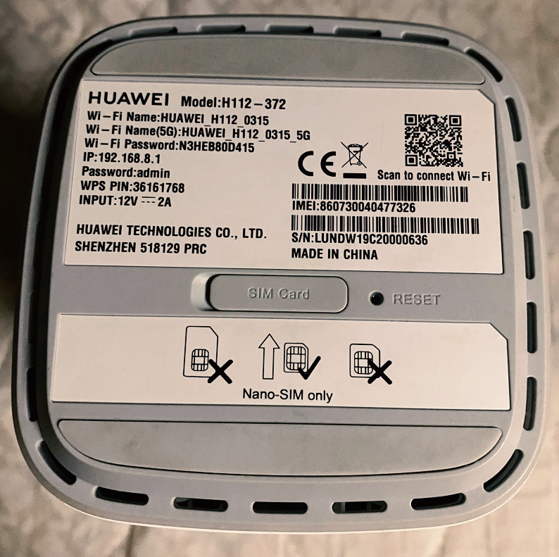 Huawei 5G SIM card router model H112-370 used., use any SIM card.., - Image 4