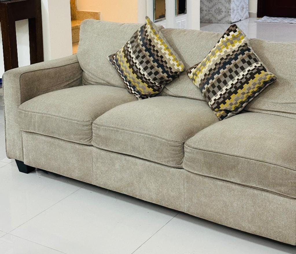 PAN Home 3 seater sofa with  2 cushions - Image 4