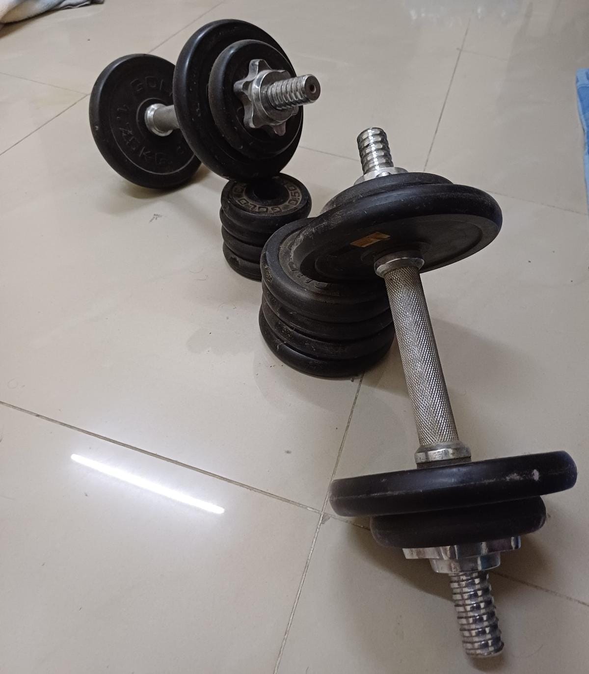 2 Dumbells + plates - Image 1
