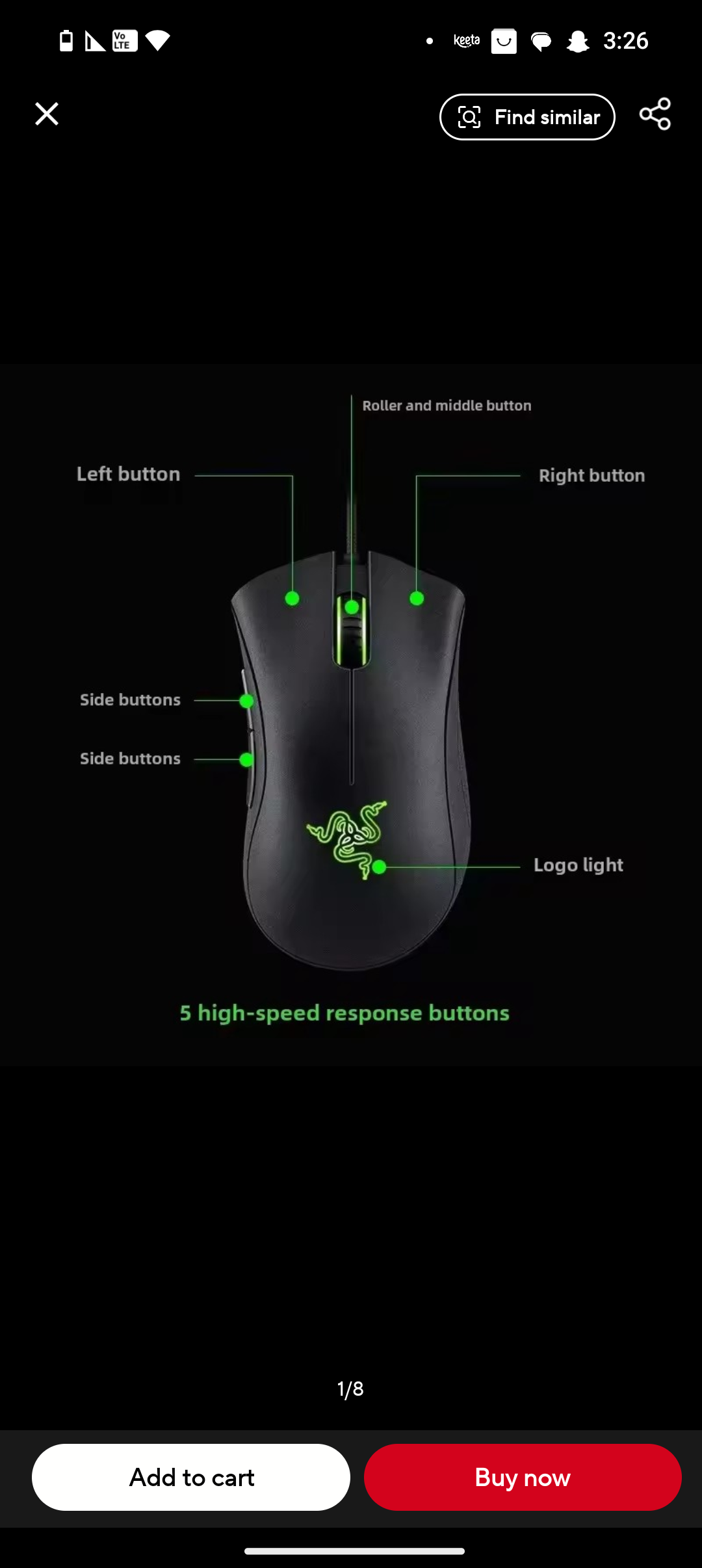 Razer gaming mouse  - Image 2