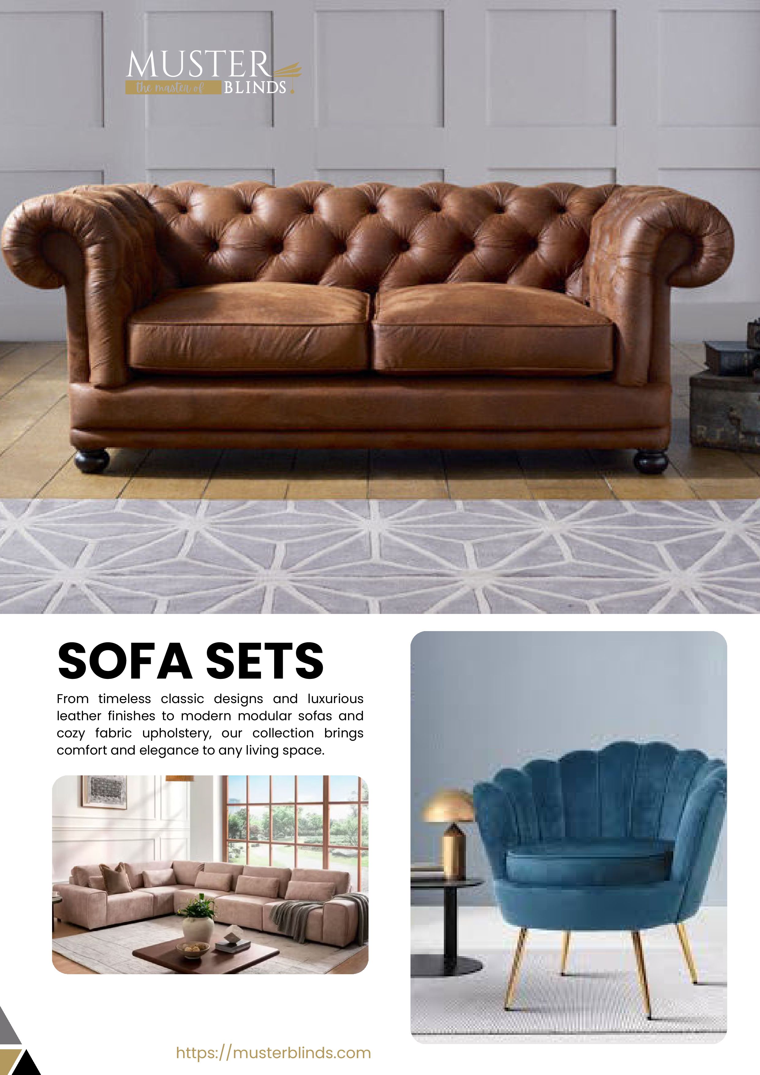 BLINDS, CURTAINS, WALLPAPER, CARPET AND SOFA SET - Image 12