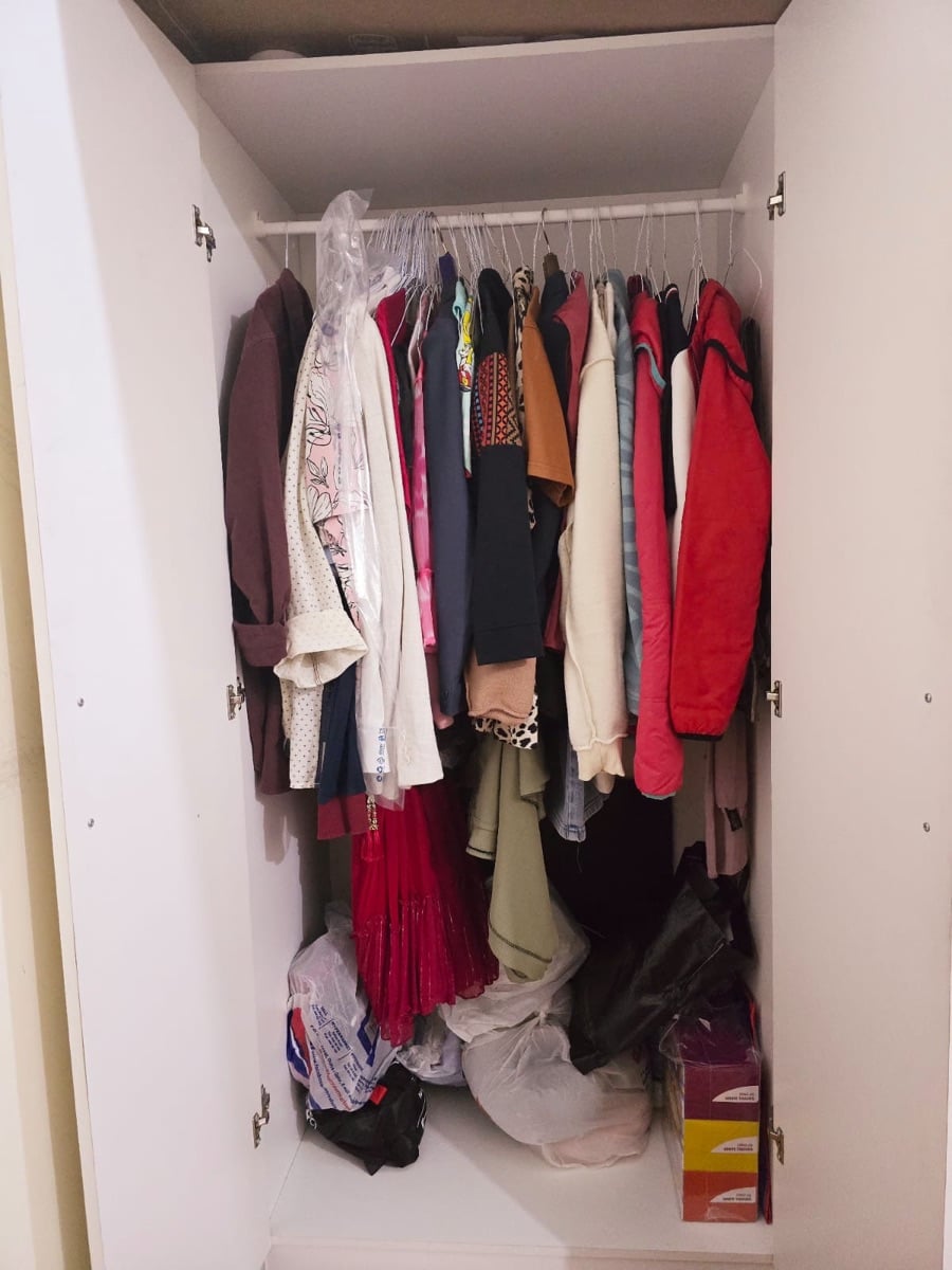 IKEA TABLE WITH CHAIR & 3 DOOR WARDROBE - Image 3