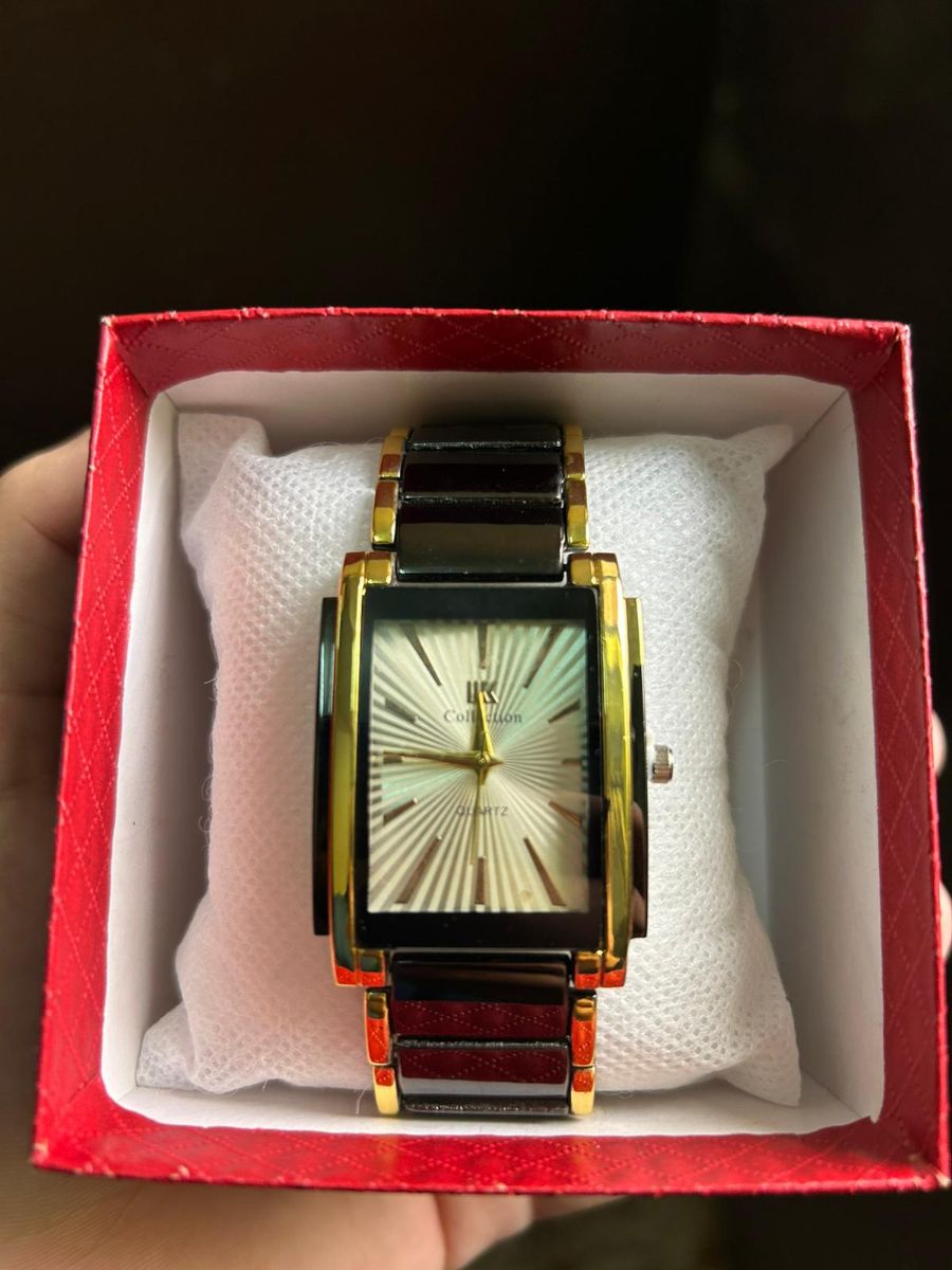 Black white golden watch for man - Image 1