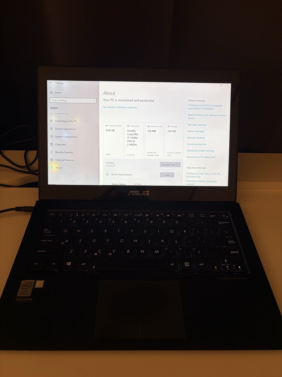 Asus Laptop UX301LA - Image 3