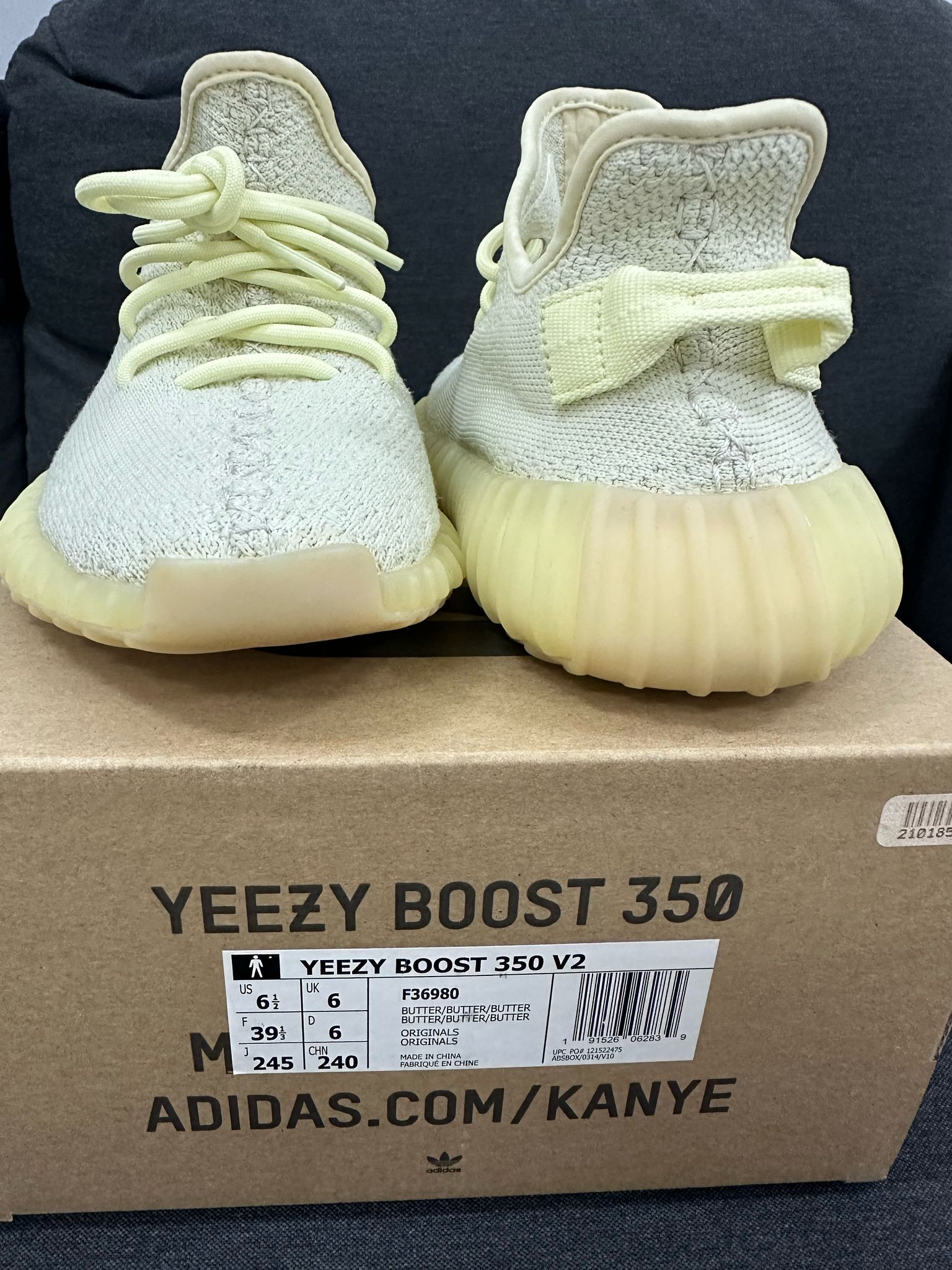 Yezzy Butter, Size US 6.5 - Image 1