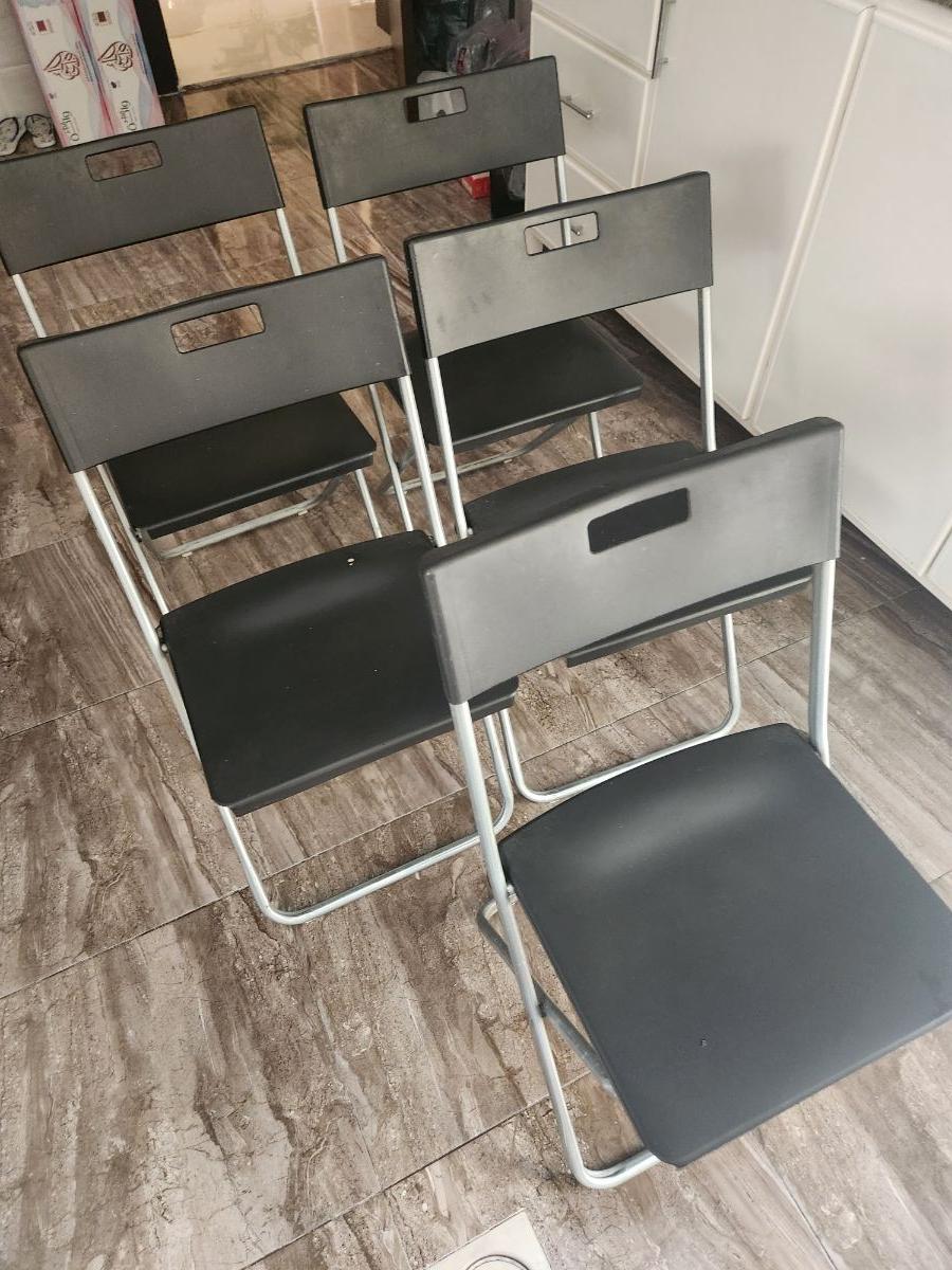Foldable IKEA Chairs Set x 5 - Image 5