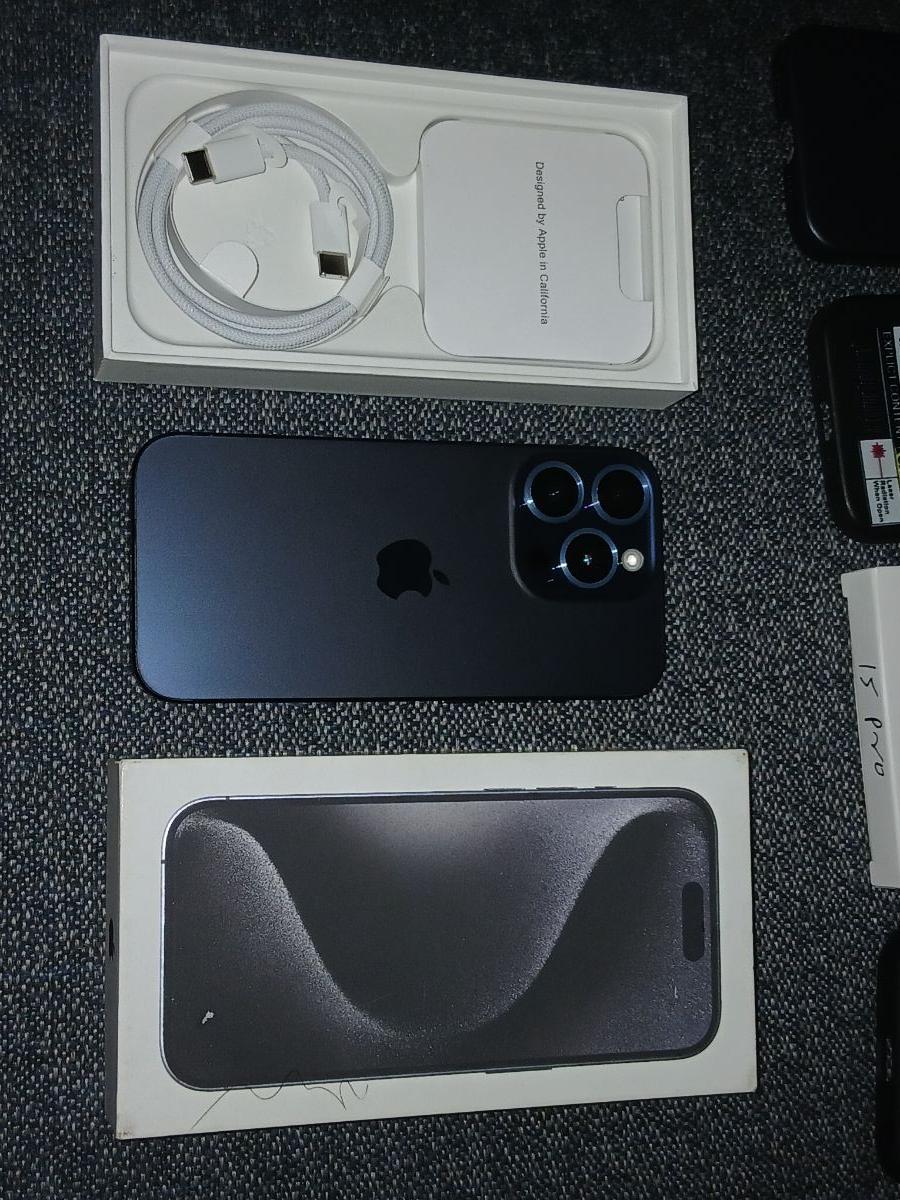 Iphone 15 pro 128/gb blue titanium - Image 13