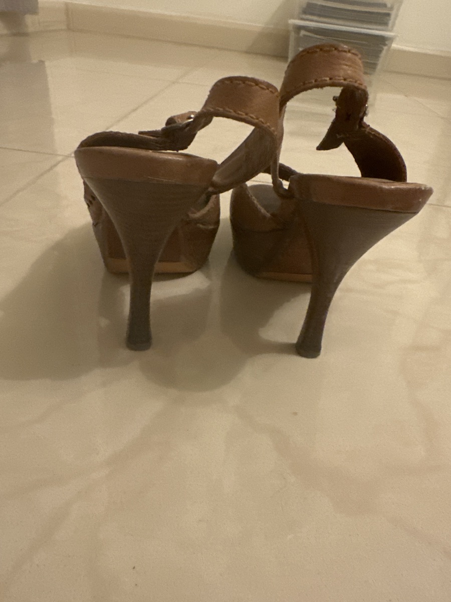 Schuh high heel leather shoes size 37 - Image 7
