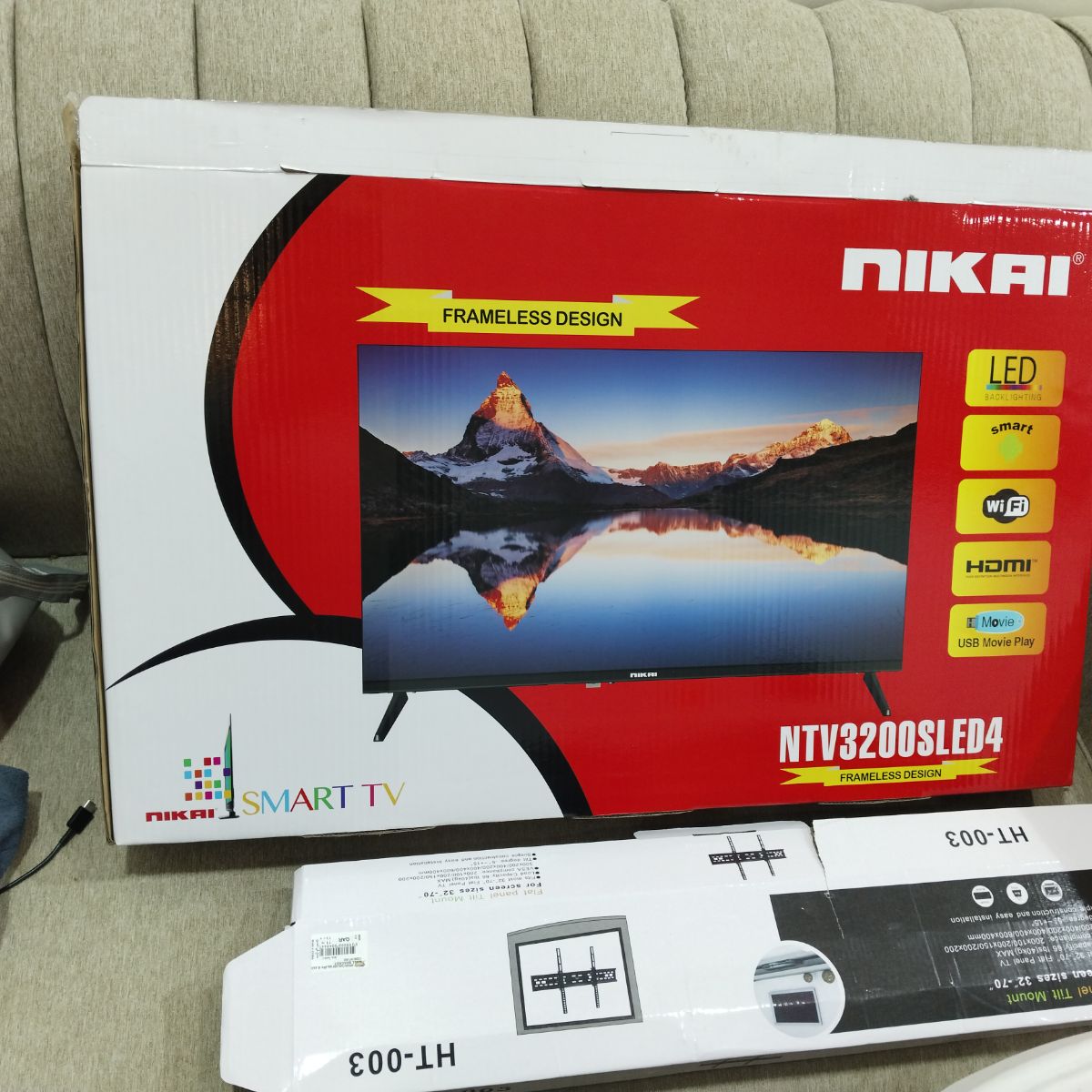 NIKAI Smart LED TV _32 inch. 3 months used.Brand new - Image 4