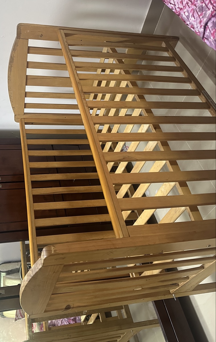 Wooden Baby cradle/Crib/Coat for sale - Image 2