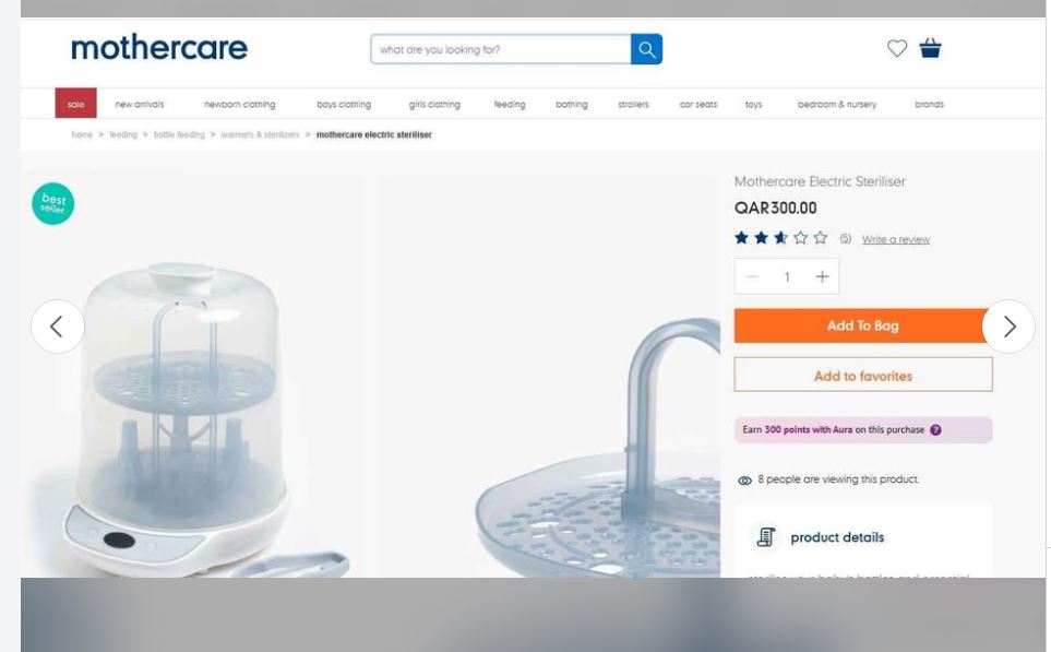 MotherCare Electric Steriliser for baby Stuff - Image 1
