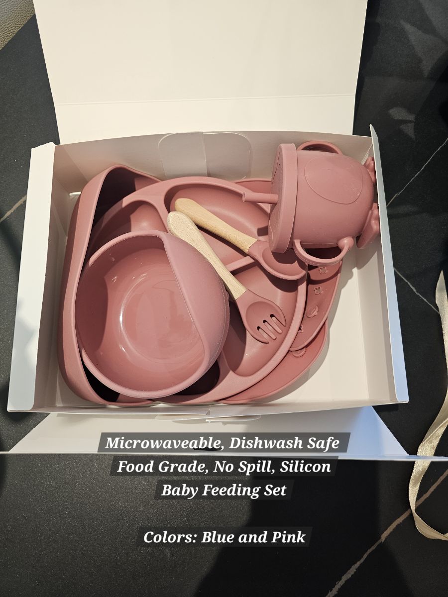 Toddler Gift Set | Kids Feeding Set - Microwaveable, Dishwash Safe, Food Grade Silicon, Strong Suction no spill - Image 2