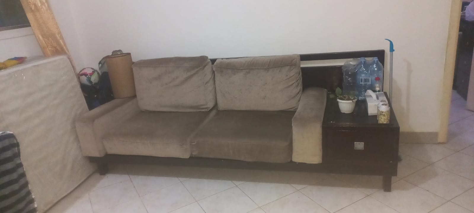 Glass Wood Cabinet, Almirah, Sofa & Dressing Taible - Image 2