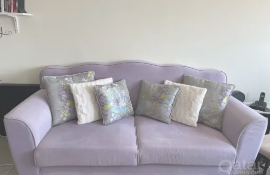 Midas Sofa Couch Set Purple - Image 3